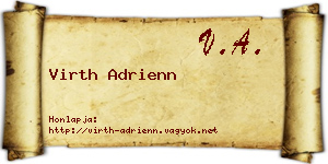 Virth Adrienn névjegykártya
